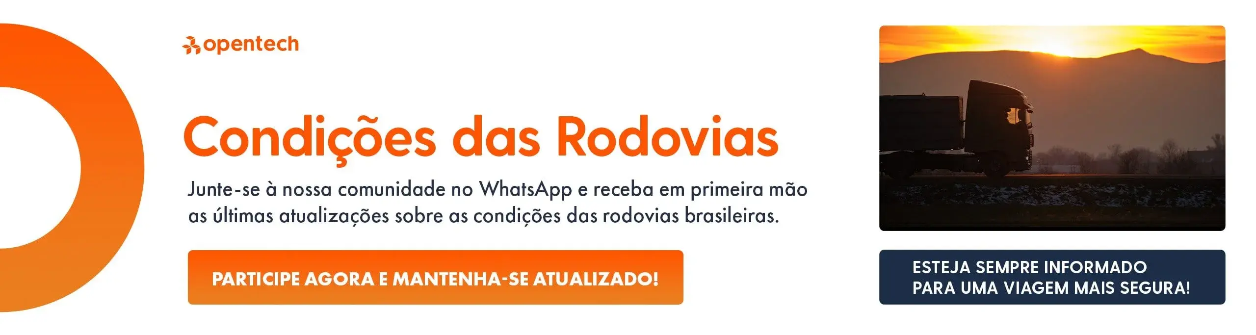 Condições das rodovias